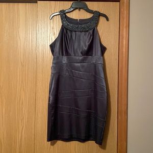Dark gray size 12 cocktail dress